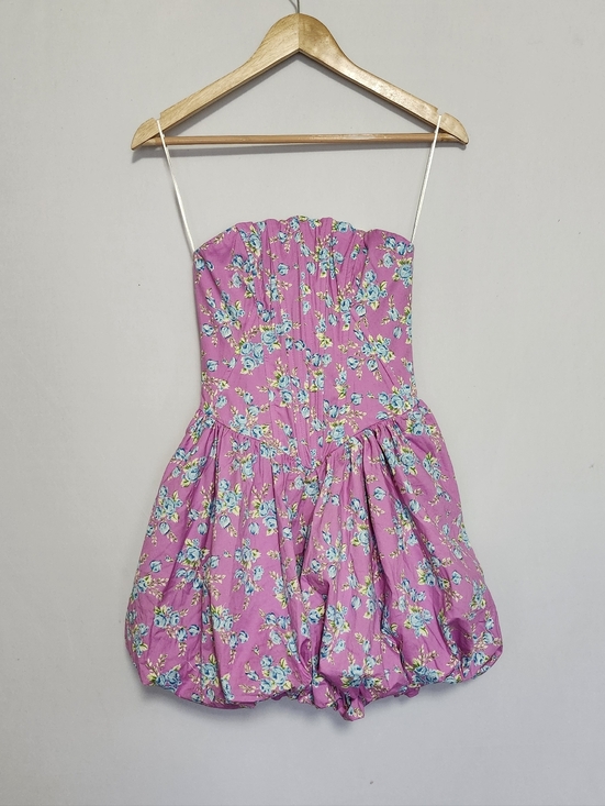 Zara Dresses & Skirts - Zara Floral Bubble Hem Dress Size S